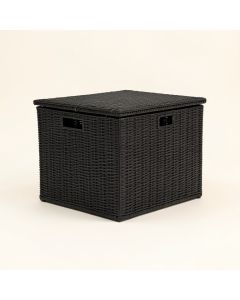 Outdoor 96 Gallon Rattan Deck Box (synthetic illustration; no displayed measurements)