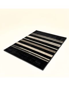 Faye Striped Black/Bone Area Rug (synthetic illustration; no displayed measurements)