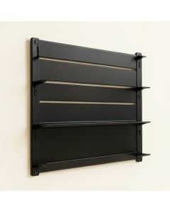 Cedar Edge Empty Wall-Mounted Tool Organizer Panel - Black (synthetic illustration; no displayed measurements)