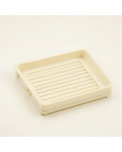 Ash Dell Empty Under-Desk Cable Tray - Ivory (synthetic illustration; no displayed measurements)