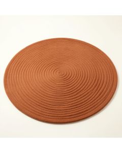 Field Branch Round Area Rug - Terracotta (synthetic illustration; no displayed measurements)
