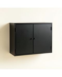 Oak Bluff Wall-Mounted Entry Cabinet - Black (synthetic illustration; no displayed measurements)