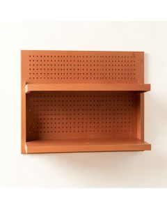 Fern Branch Empty Wall-Mounted Tool Organizer Panel - Terracotta (synthetic illustration; no displayed measurements)