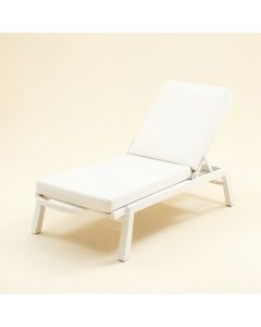 Patio Reclining Chaise Lounge With Cushion (synthetic illustration; no displayed measurements)