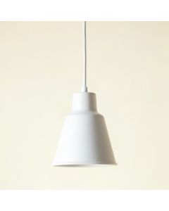Hazel Bluff Pendant Light Suspended From One Plain Cable - White (synthetic illustration; no displayed measurements)