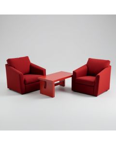 Faithe Lounge Chair and Table Set (synthetic illustration; no displayed measurements)