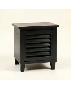 Pine Edge Nightstand - Black (synthetic illustration; no displayed measurements)