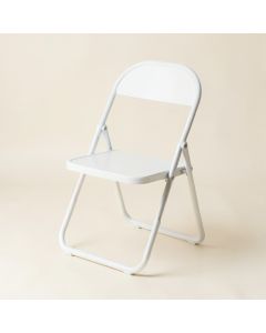 Ridge Crossing Folding Outdoor Chair - White (synthetic illustration; no displayed measurements)