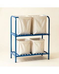 Cove Bluff Laundry Sorting Station With Plain Removable Bags - Blue (synthetic illustration; no displayed measurements)