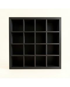 Lake Bridge Empty Mug-Storage Cabinet Insert - Black (synthetic illustration; no displayed measurements)