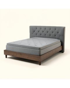 Park Avenue Tufted Upholstered Low Profile Platform Bed (synthetic illustration; no displayed measurements)