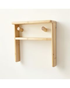 Slate Bend Wall-Mounted Entryway Organizer Shelf - Cream (synthetic illustration; no displayed measurements)