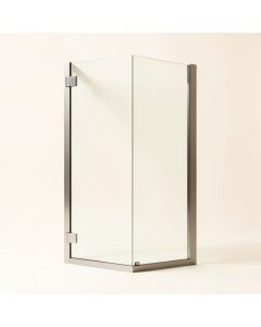 Kinkade Xl 23.25 '' W X 80 '' H Hinged Frameless Shower Door (synthetic illustration; no displayed measurements)