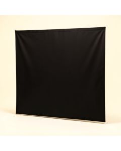 Black 40 '' Manual Projection Screen (synthetic illustration; no displayed measurements)