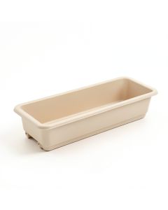Vale Branch Empty Railing Planter With Integral Brackets - Beige (synthetic illustration; no displayed measurements)