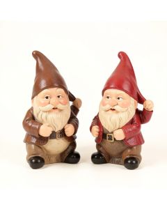 Knothole Gnomes 2 Piece Garden Welcome Tree Statue Set (synthetic illustration; no displayed measurements)