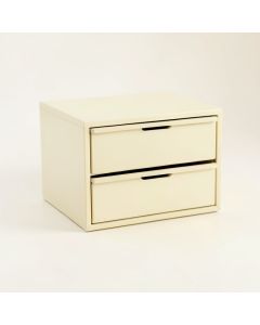 Slate Branch Small-Parts Storage Drawer Cabinet - Cream (synthetic illustration; no displayed measurements)