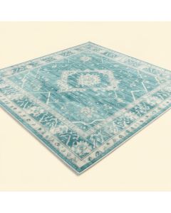 Levant Geometric Aqua Area Rug (synthetic illustration; no displayed measurements)