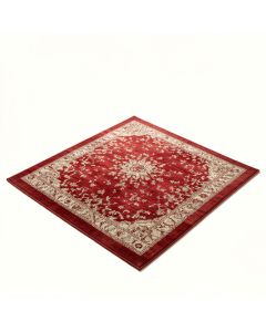 Ebner Power Loom Red/Beige Rug (synthetic illustration; no displayed measurements)
