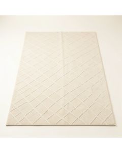 Flint Bend Rectangular Area Rug - Ivory (synthetic illustration; no displayed measurements)