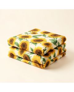 Sunflower Collection Floral Sheet Set (synthetic illustration; no displayed measurements)