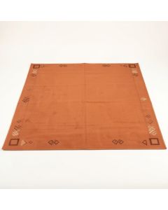 Spruce Branch Rectangular Area Rug - Terracotta (synthetic illustration; no displayed measurements)