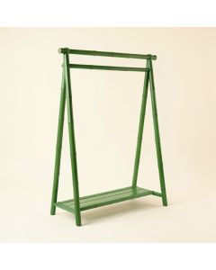 Cedar Arc Empty Garment Rack (synthetic illustration; no displayed measurements)