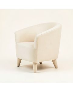 Shore Crest Upholstered Armchair - Cream (synthetic illustration; no displayed measurements)