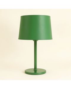Holly Arc Table Lamp With A Plain Fabric Shade (synthetic illustration; no displayed measurements)