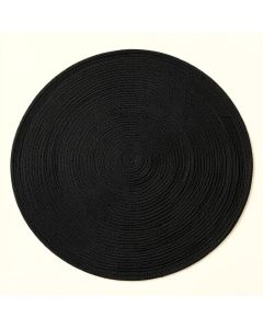Slate Brook Round Area Rug - Black (synthetic illustration; no displayed measurements)