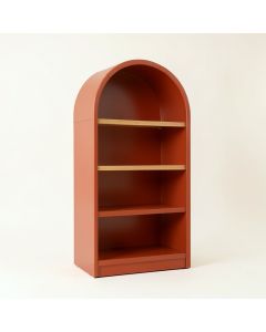 Sage Bend Freestanding Bookcase - Terracotta (synthetic illustration; no displayed measurements)