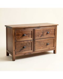 Minersville 66 '' Wide 4 Drawer Rubberwood Wood Buffet Table (synthetic illustration; no displayed measurements)