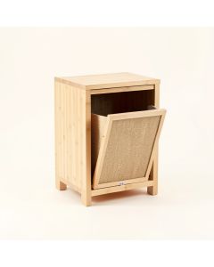 Moss Crossing Freestanding Pull-Out Hamper Cabinet - Beige (synthetic illustration; no displayed measurements)