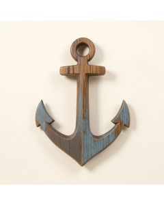 Wooden Anchor Wall Décor (synthetic illustration; no displayed measurements)
