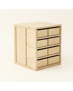Spruce Crest Small-Parts Storage Drawer Cabinet - Beige (synthetic illustration; no displayed measurements)