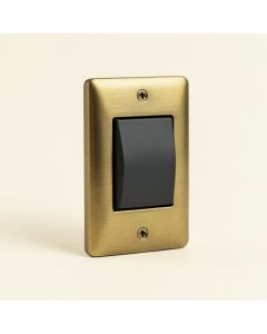 Architectural 1-Gang Toggle Light Switch Wall Plate (synthetic illustration; no displayed measurements)