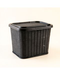 Elm Bridge Laundry Hamper - Black (synthetic illustration; no displayed measurements)