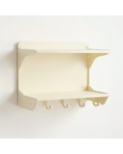 Lake Edge Wall-Mounted Entryway Organizer Shelf - Cream (synthetic illustration; no displayed measurements)