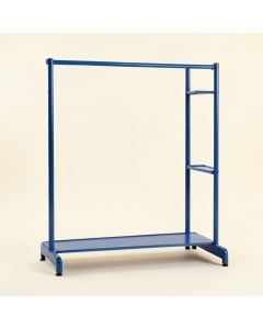 Cliff Branch Empty Garment Rack - Blue (synthetic illustration; no displayed measurements)