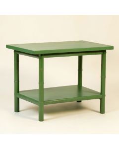 Birch Crest Empty Workshop Workbench - Green (synthetic illustration; no displayed measurements)