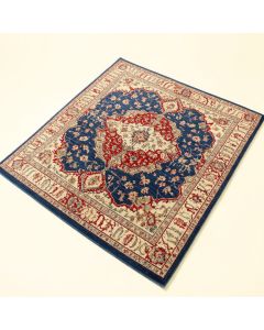 Gutierez Oriental Blue/Red/Beige Area Rug (synthetic illustration; no displayed measurements)