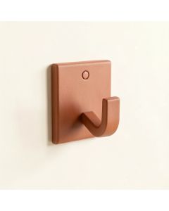 Moss Crest Wall-Mounted Robe Hook - Terracotta (synthetic illustration; no displayed measurements)