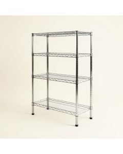 Glenaire 31.5 '' H X 13.77 '' W X 9.84 '' D 4 Shelf Wire Shelving Unit (synthetic illustration; no displayed measurements)