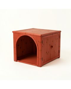 Vale Crest Empty Furniture-Style Litter Enclosure - Terracotta (synthetic illustration; no displayed measurements)