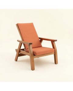 Hazel Arc Outdoor Lounge Chair (synthetic illustration; no displayed measurements)