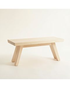Laurel Brook Indoor Bench - Ivory (synthetic illustration; no displayed measurements)