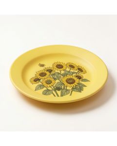 Kangley Sunflower Fields 9 '' Salad Plate (synthetic illustration; no displayed measurements)