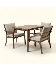 Abdallah Outdoor 3 Piece Bistro Set With Cushions (synthetic illustration; no displayed measurements)