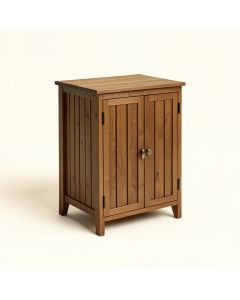 28.5 '' H X 30.5 '' W X 22 '' D Outdoor Wooden Storage Cabinet (synthetic illustration; no displayed measurements)
