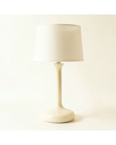 Hill Canyon Table Lamp With A Plain Fabric Shade - Ivory (synthetic illustration; no displayed measurements)
